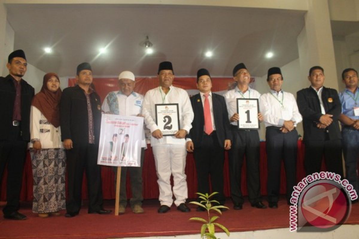 KPU Madina Undi Nomor Urut Calon Bupati