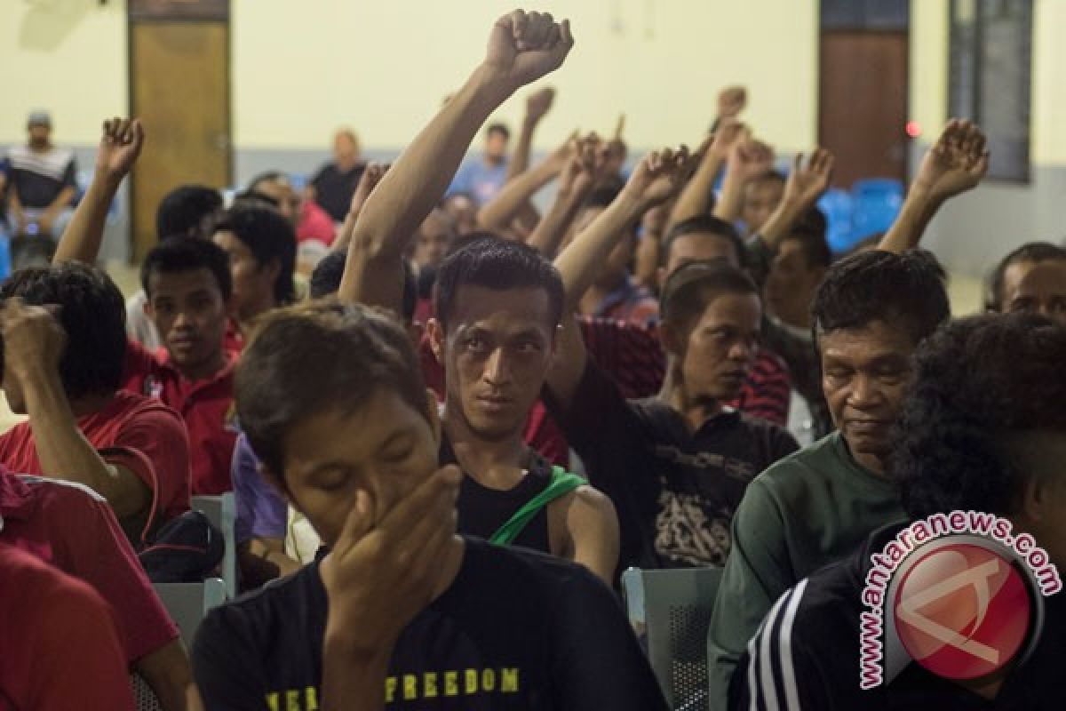 57 anak-anak diusir Malaysia melalui Nunukan