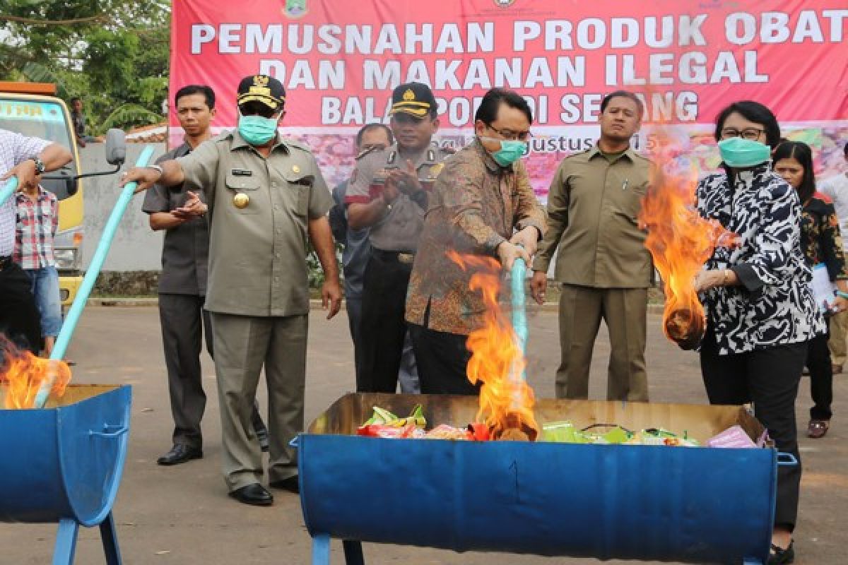 Gubernur Banten Musnahkan Barang Ilegal Senilai Rp13 Miliar