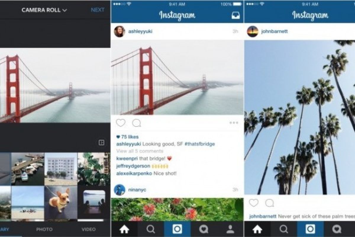Instagram Kini Dukung Gambar Lanskap dan Potret