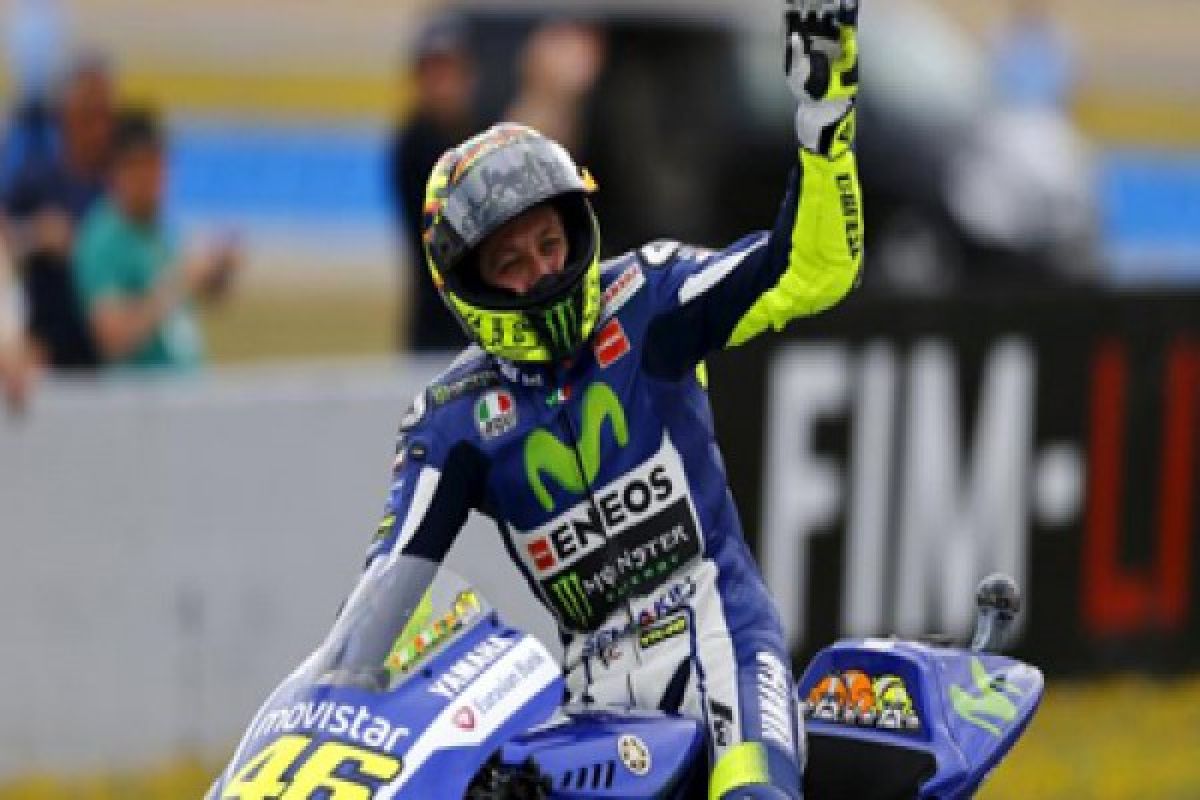   Valentino Rossi menangi MotoGP Inggris