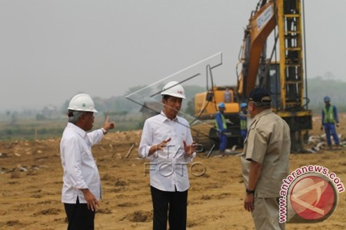 Presiden Tinjau Pembangunan Tol Palembang-Indralaya