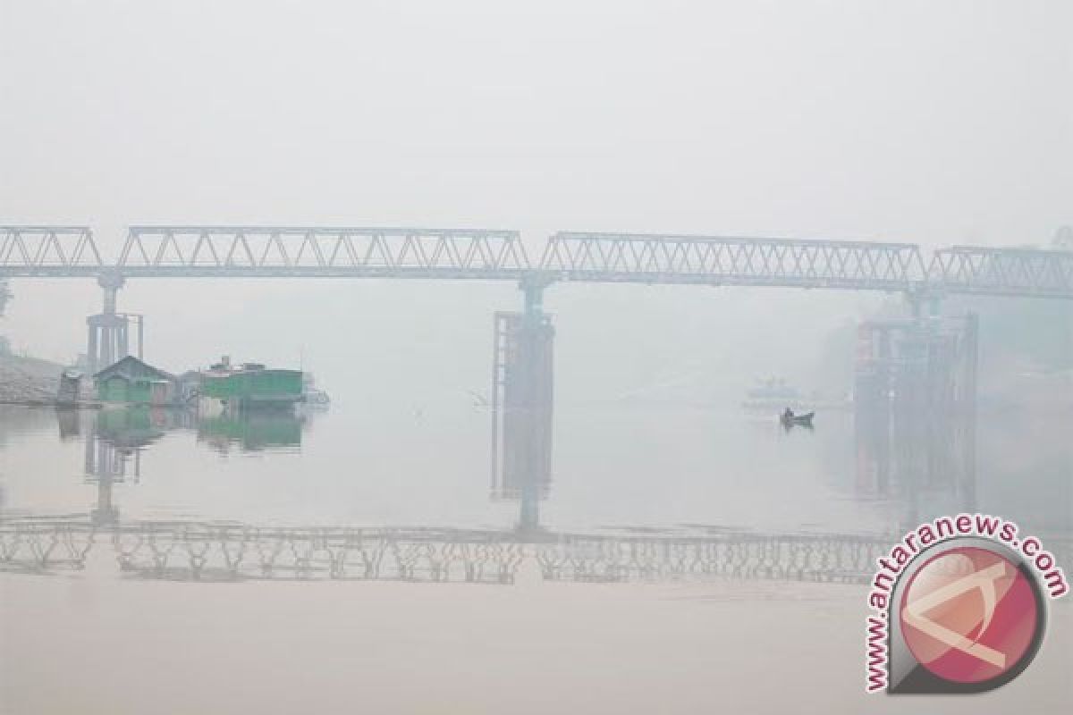 Jarak Pandang di Muara Teweh 50 Meter 