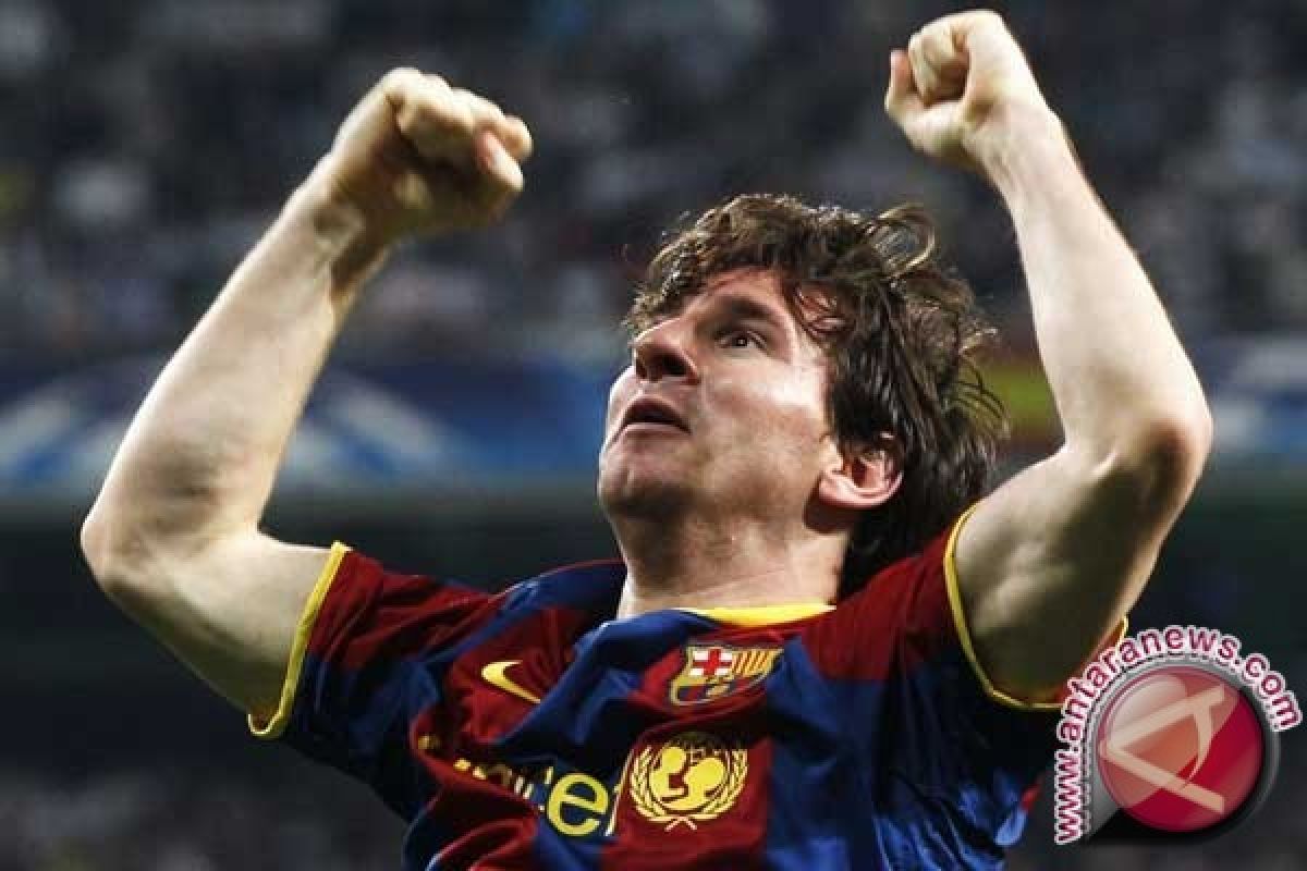 Messi gagal cetak gol saat Barcelona hempaskan Eibar 2-0