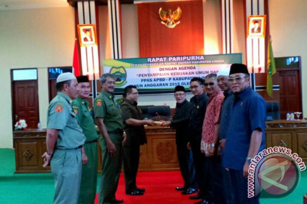 DPRD Lingga Terima Ranperda APBD-P dari Bupati