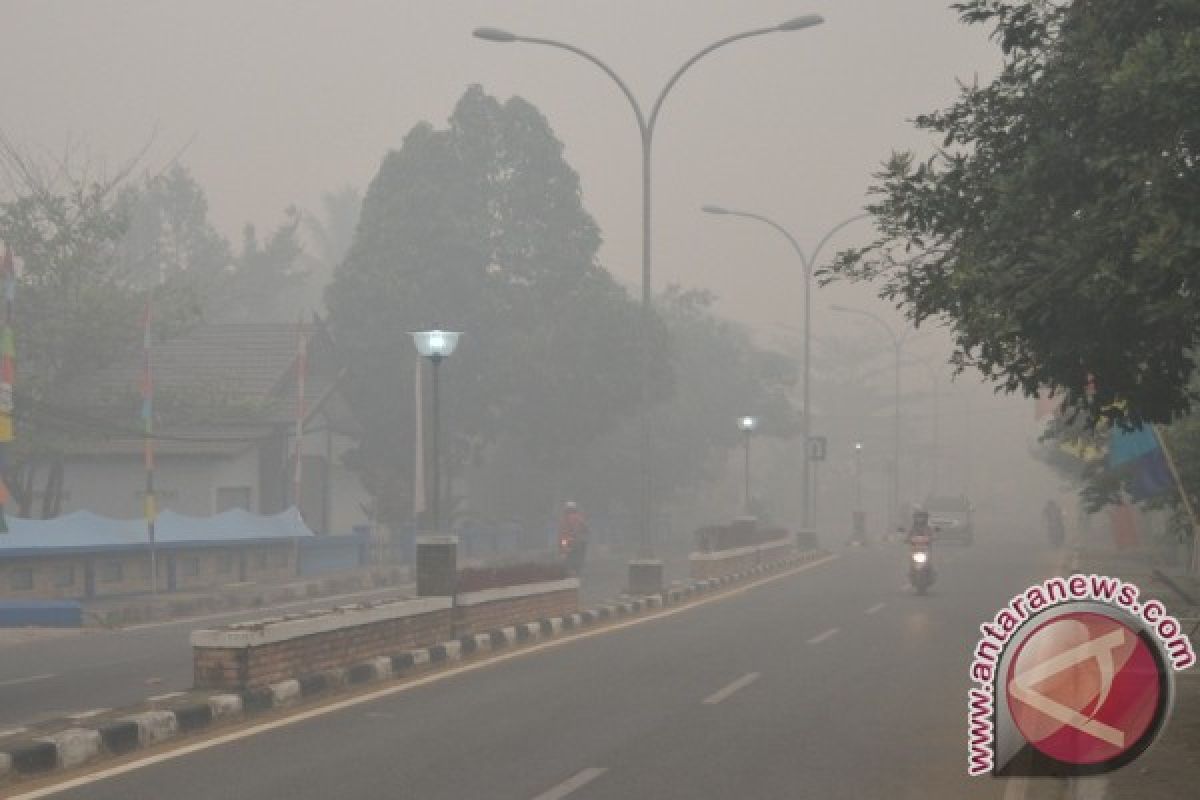 Jarak Pandang di Kota Buntok 50-75 Meter 