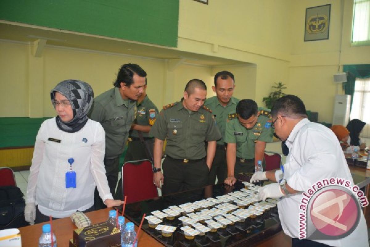 BNN - Kodam Tanjungpura Tes Urine Aparat Intel