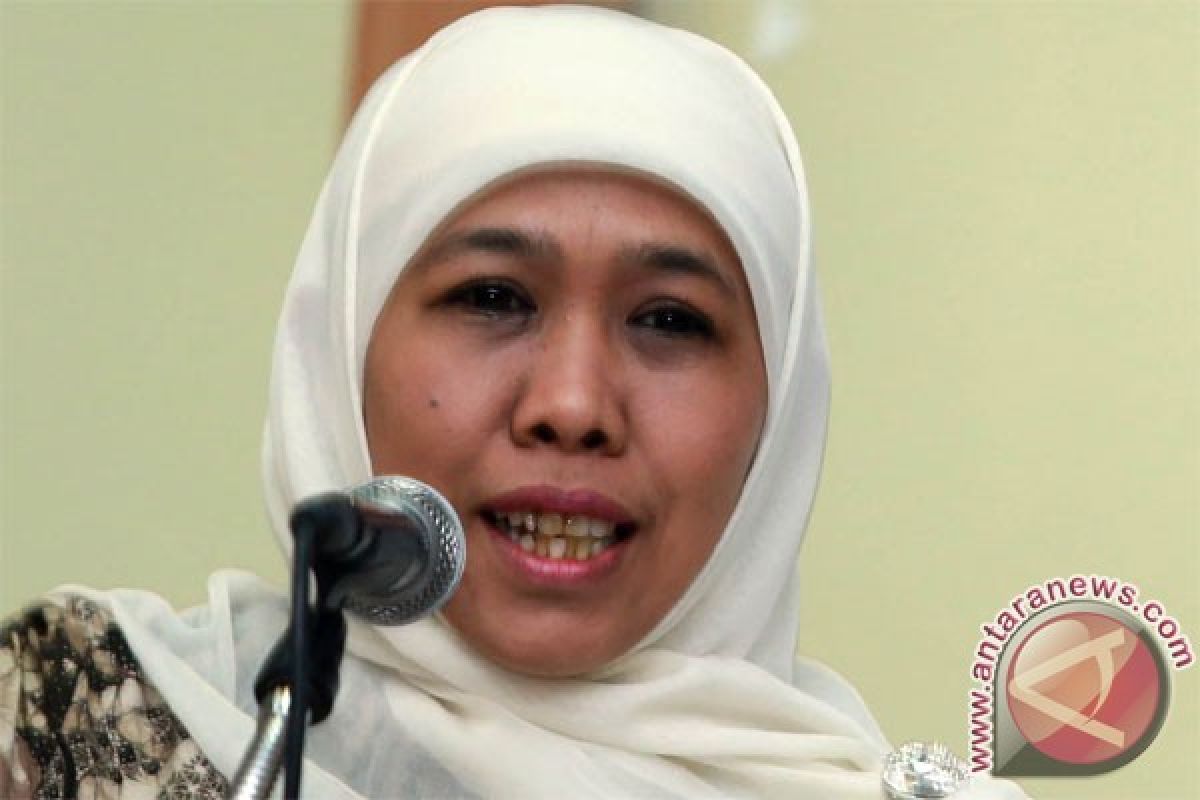 Khofifah buat jargon Jatim "Cetar" pada pidato kerakyatan