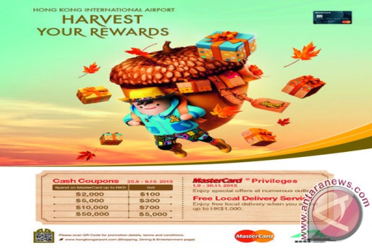 Hong Kong International Airport & MasterCard Join Hands to Provide Special Autumn Shopping and Dining Offers