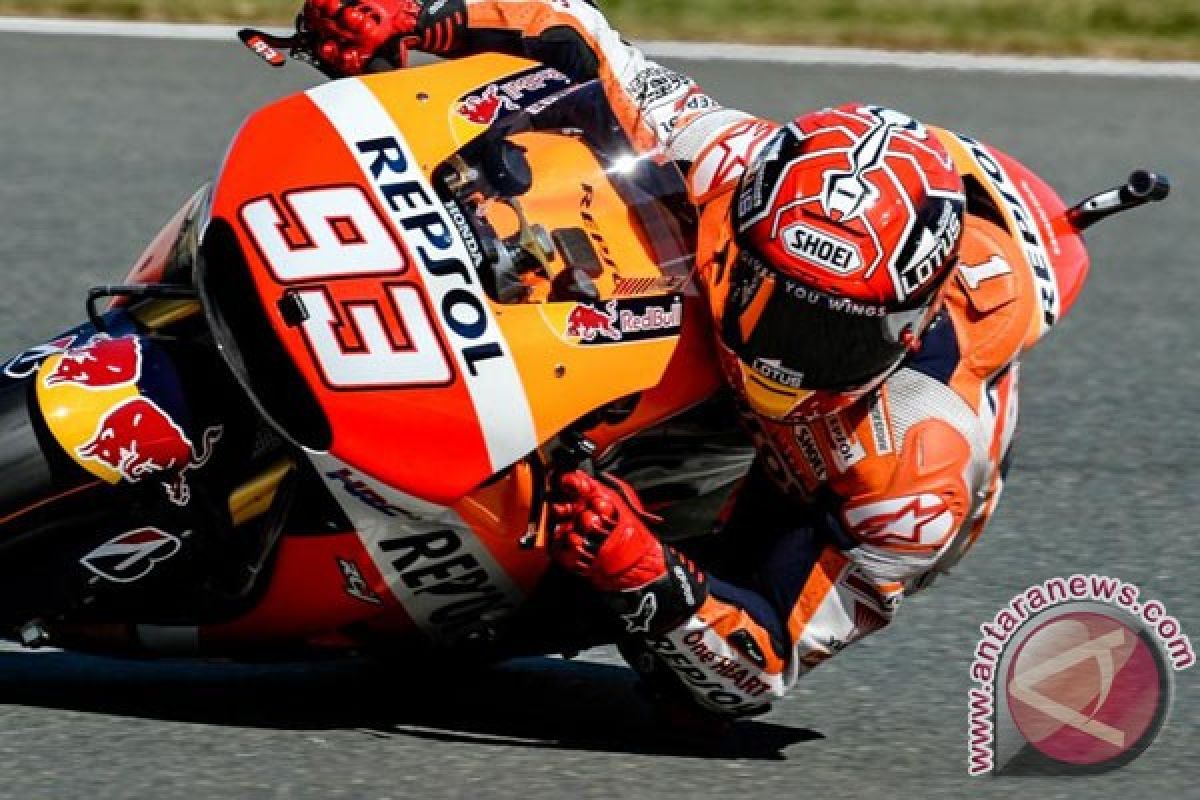 Marquez raih posisi pole ketujuh musim ini di Aragon