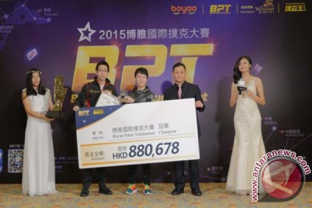 Amateur Player from China Awarded as Global Champion of 2015 Boyaa Poker Tournament