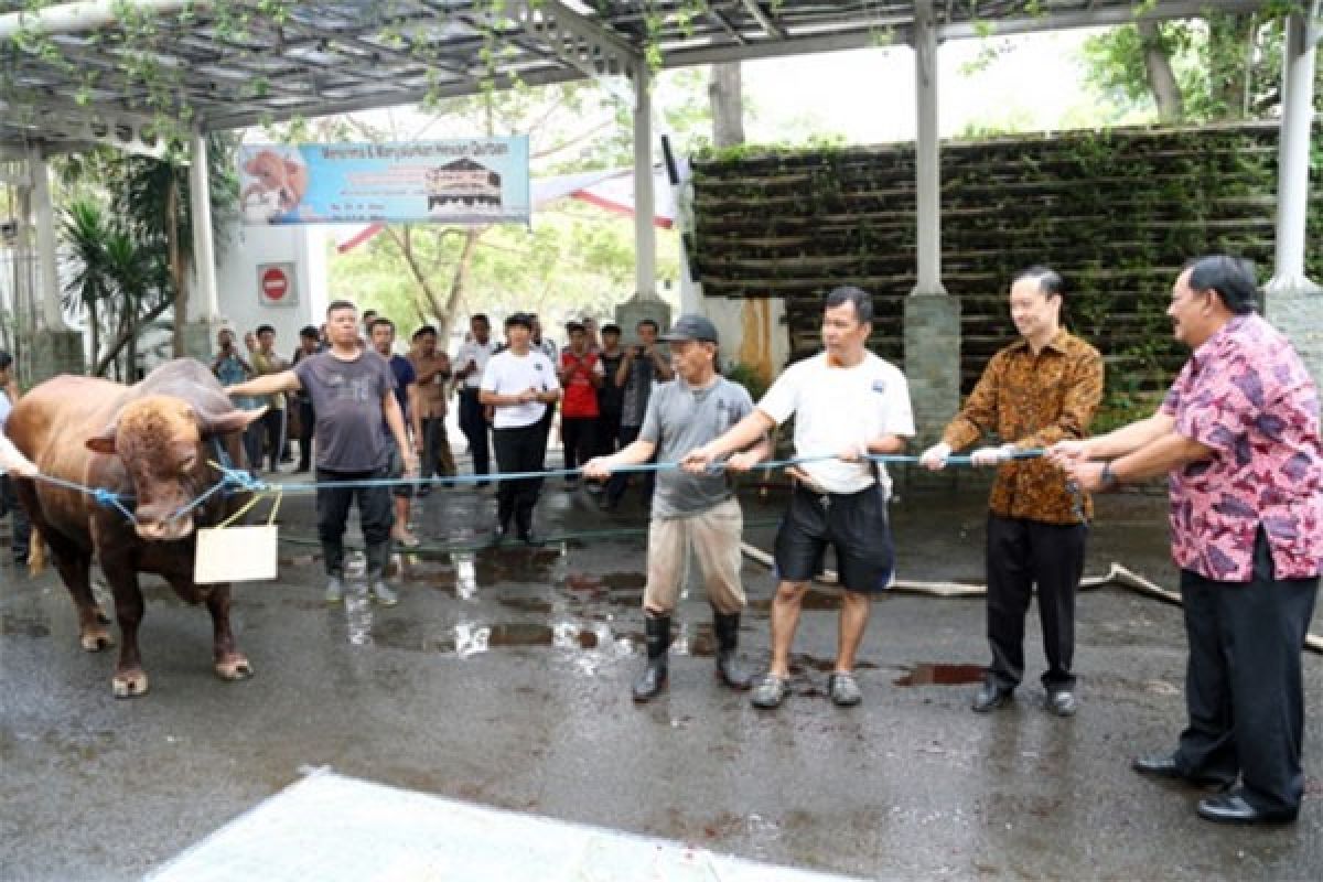 Menteri Perdagangan bagikan daging kurban di Lebak