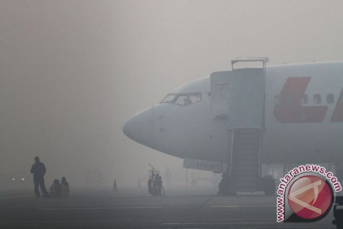 Kabut asap berdampak pada penerbangan di Palangka Raya