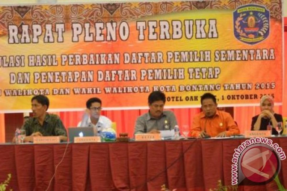 DPT Pilkada Bontang 121.646 Pemilih