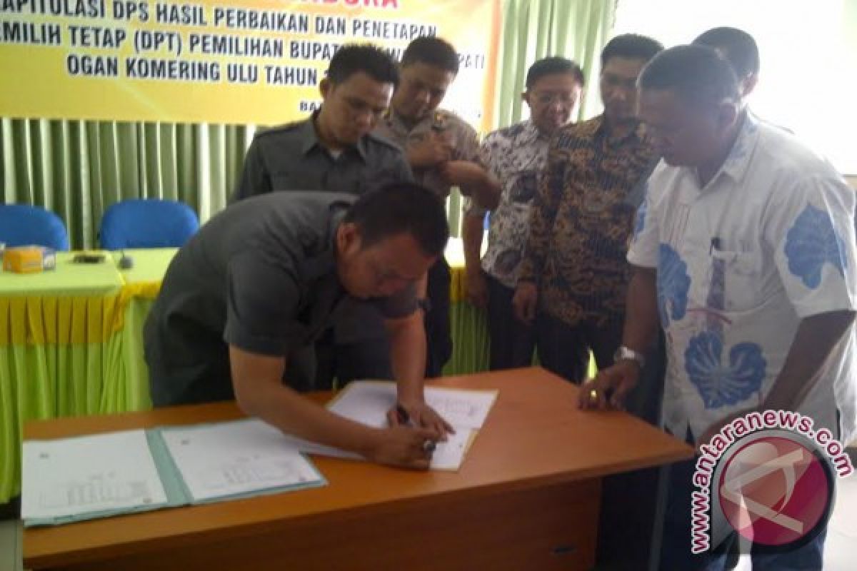 KPU umumkan DPT Kabupaten OKU