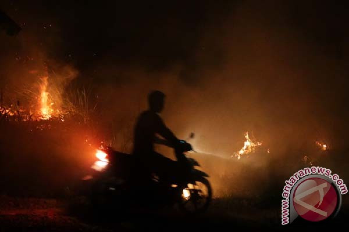 Suku Anak Dalam mengungsi akibat kebakaran lahan