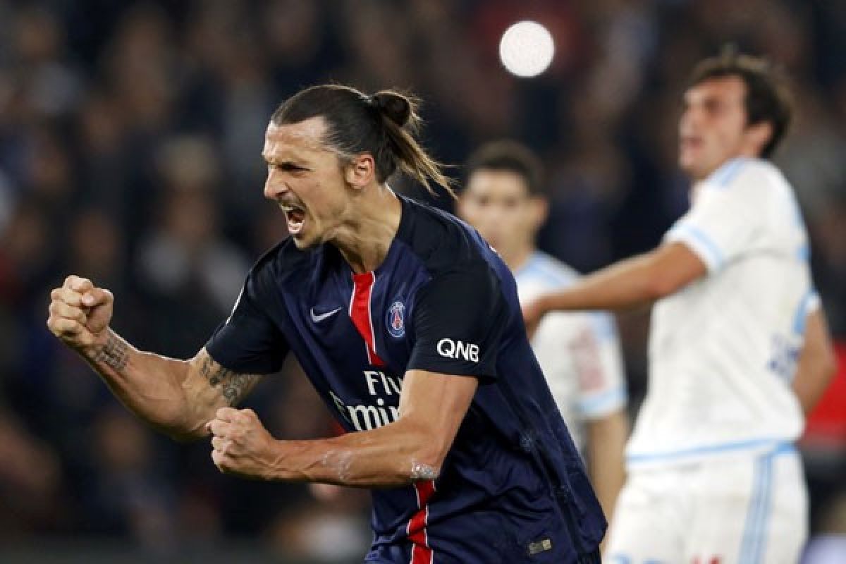 Penalti ganda Ibrahimovic antar PSG menangi "Le Classique"
