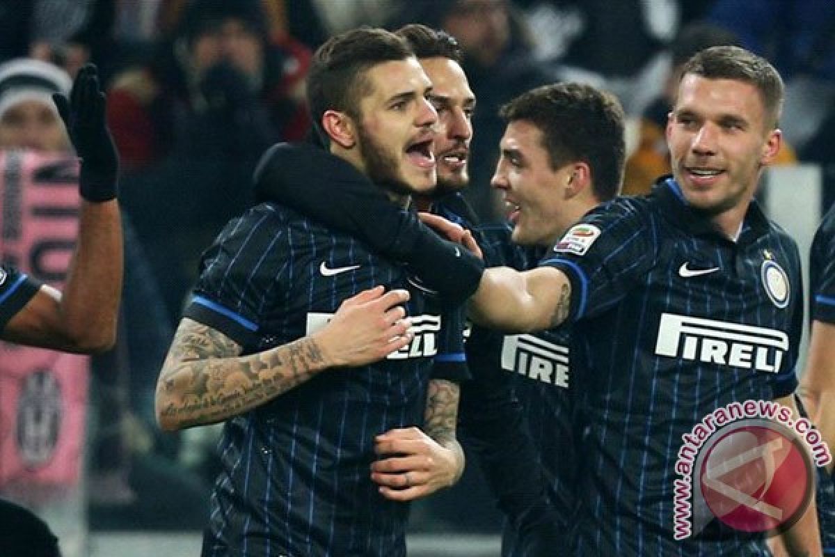 Inter menang 3-1 di markas Roma