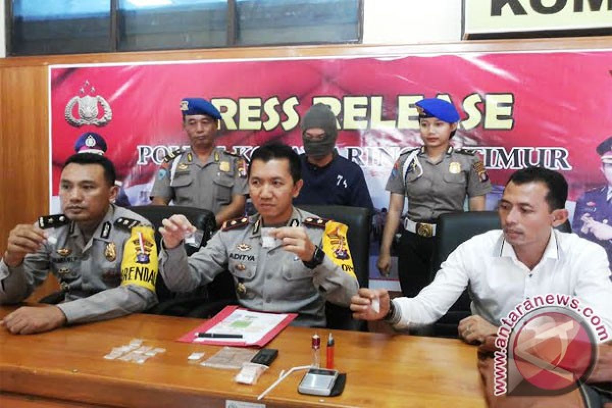 Polres Kotim Tunjukan Barang Bukti Sabu