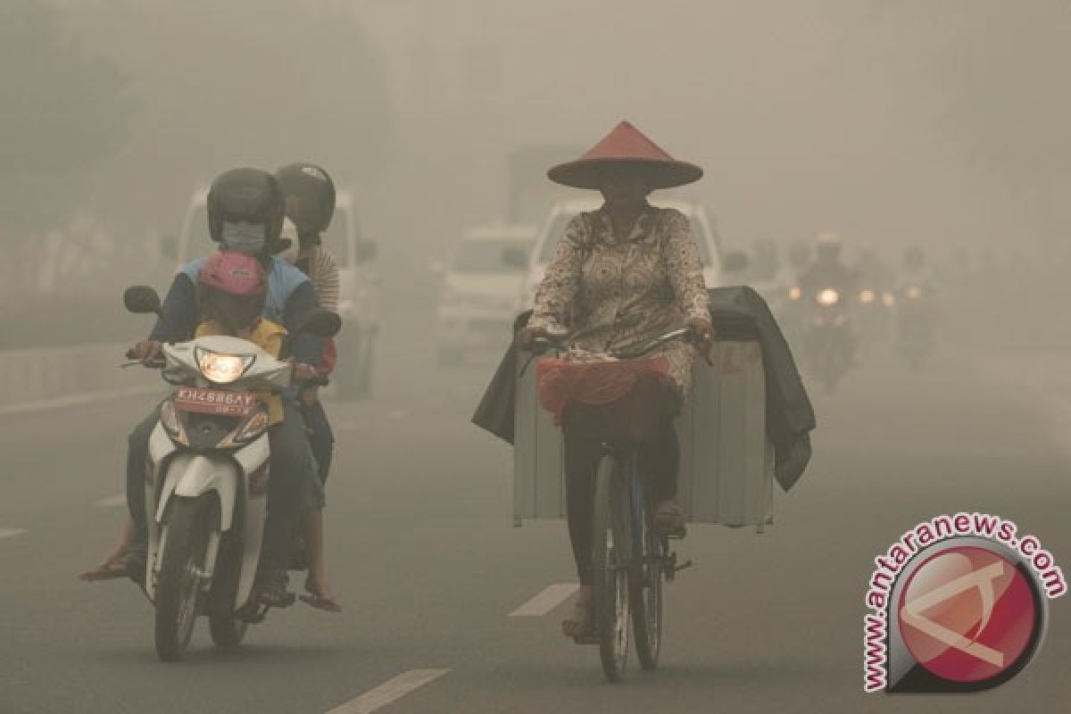 Haze lowers visibility to below 50 meters in Palangka Raya