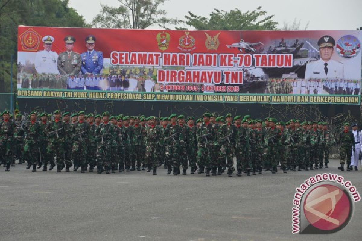 HUT Ke-70 TNI Dikuti 2500 Personel