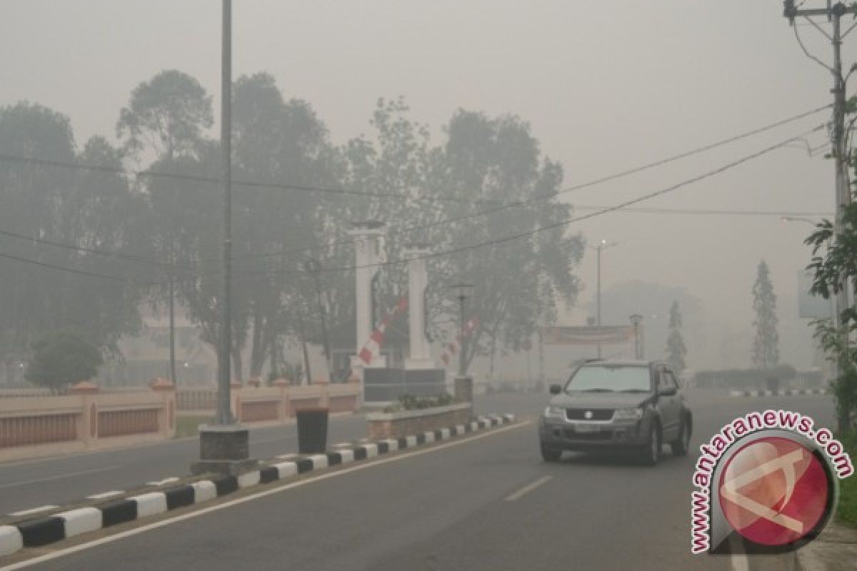 Kota Buntok Kembali Diselimuti Kabut Asap Pekat 