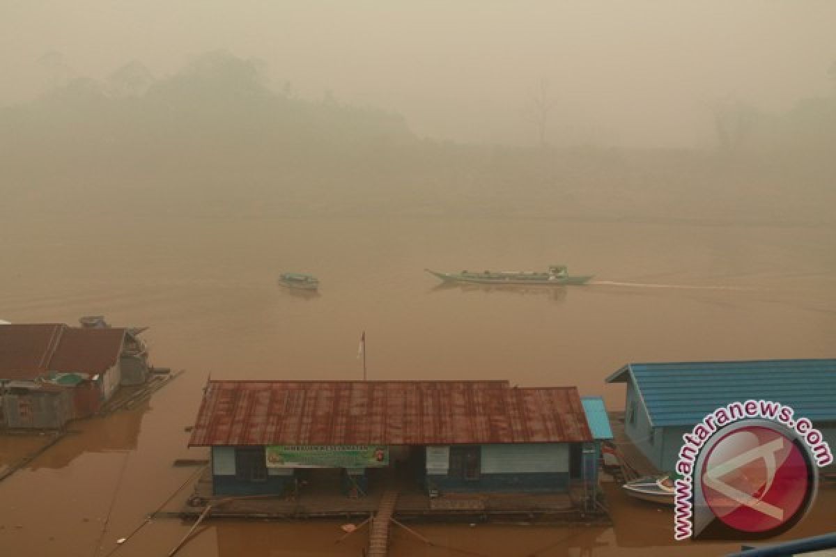 Kabut Asap Di Muara Teweh Semakin Pekat 