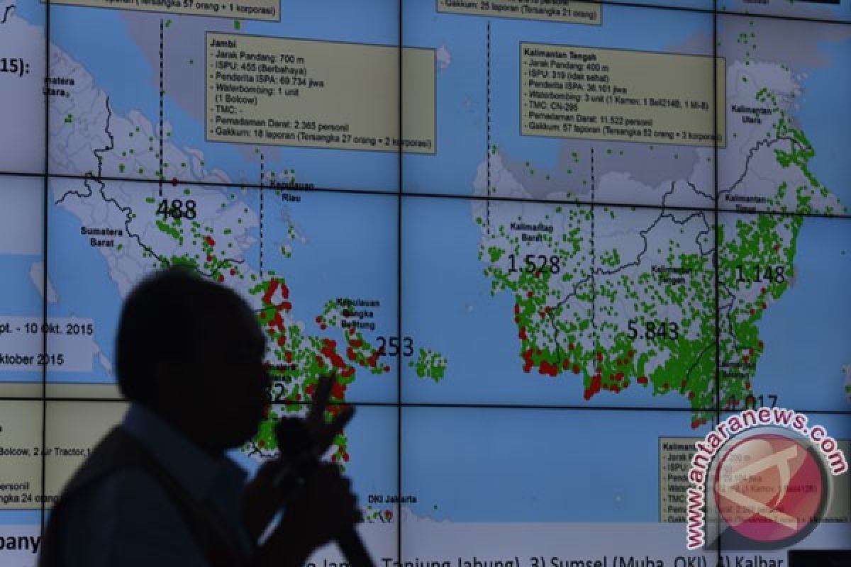 BMKG deteksi delapan titik api di Riau