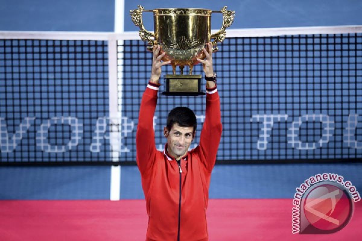 Djokovic kalahkan Tsonga untuk juarai Shanghai Masters