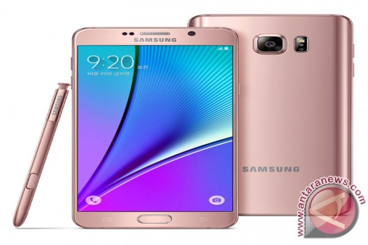 Samsung luncurkan Note 5 warna pink di Korea Selatan