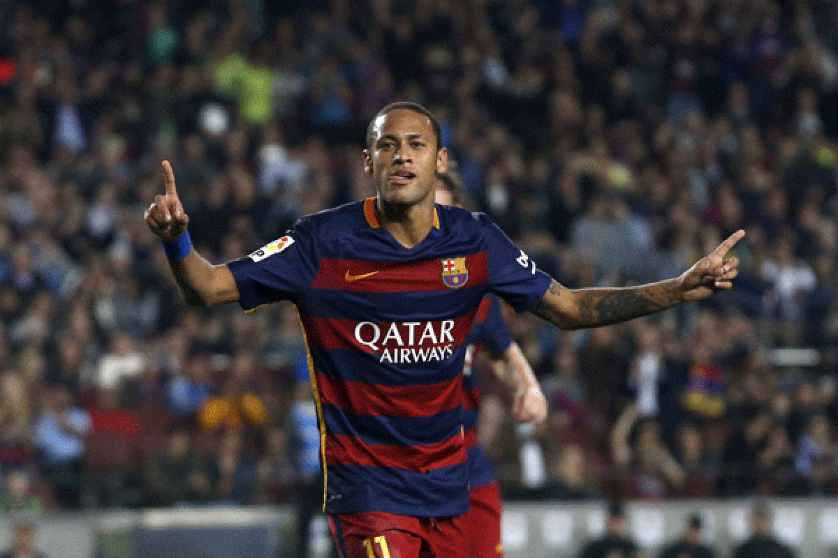 Barcelona lumat Rayo 5-2, Neymar cetak empat gol