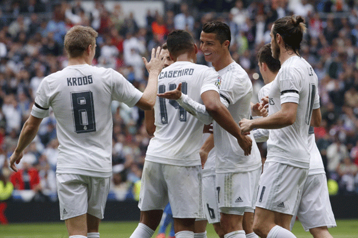 Madrid menang telak 4-1 atas Getafe