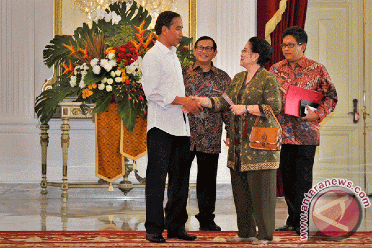 Presiden Jokowi terima kunjungan Megawati Soekarnoputri