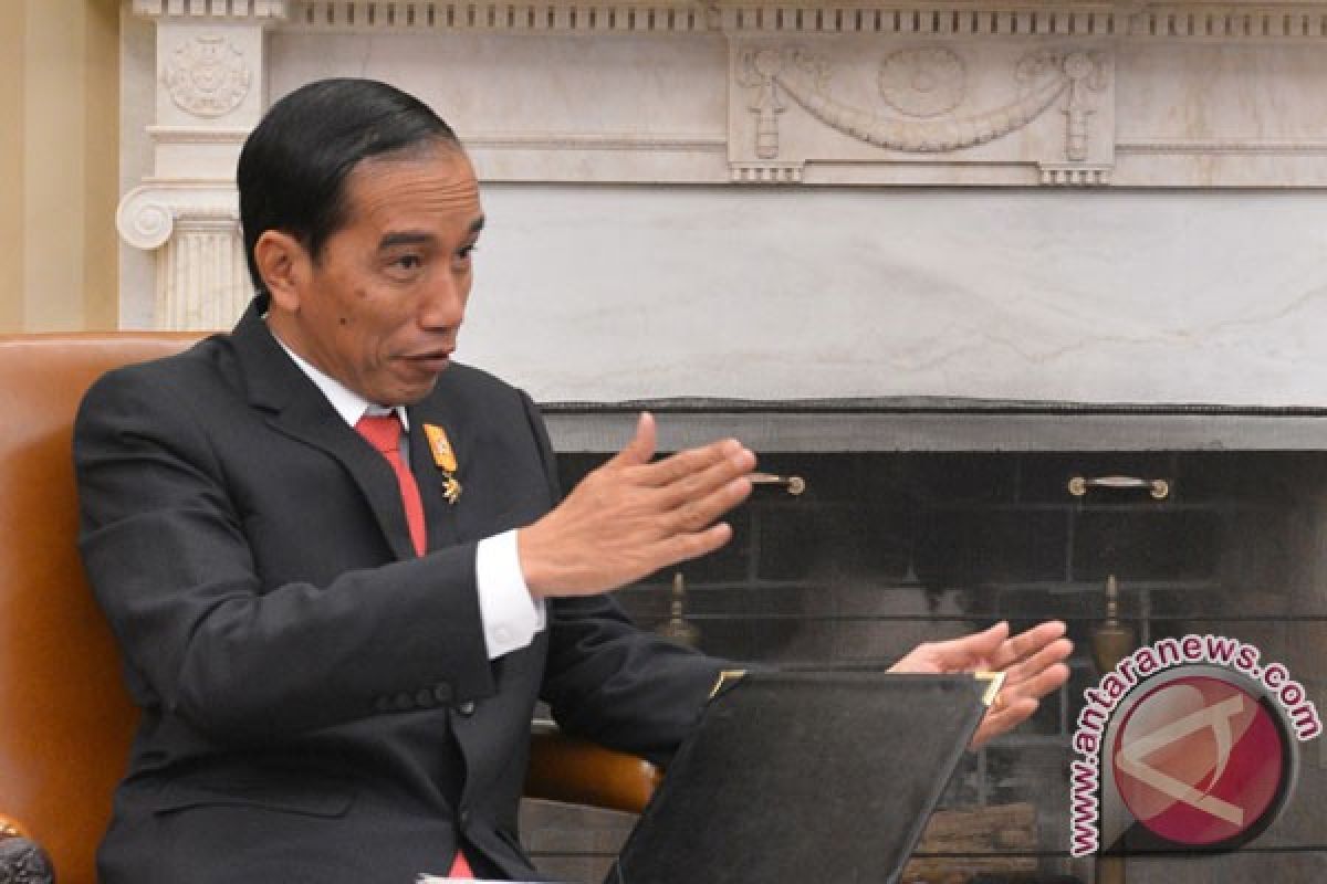 Presiden rapat di rumah dinas Bupati OKI