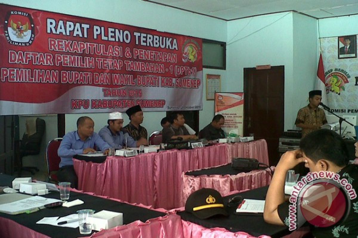 KPU Sumenep Tetapkan DPT Tambahan Pilkada