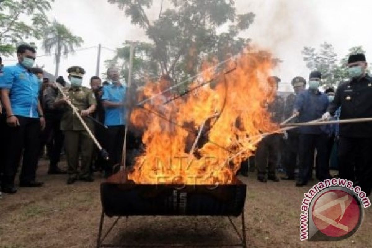 Wali Kota Jambi musnahkan 37.000 butir ekstasi