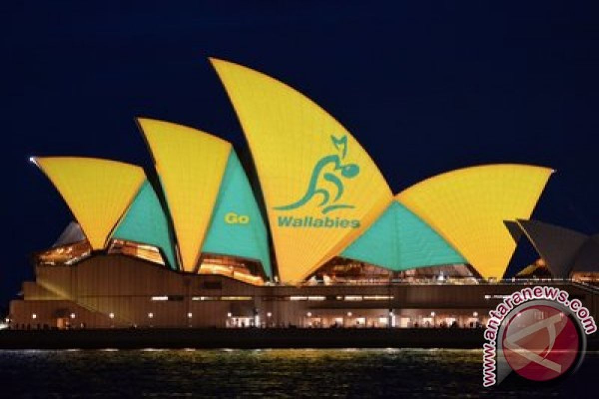 Sydney Opera House Lights up for Wallabies