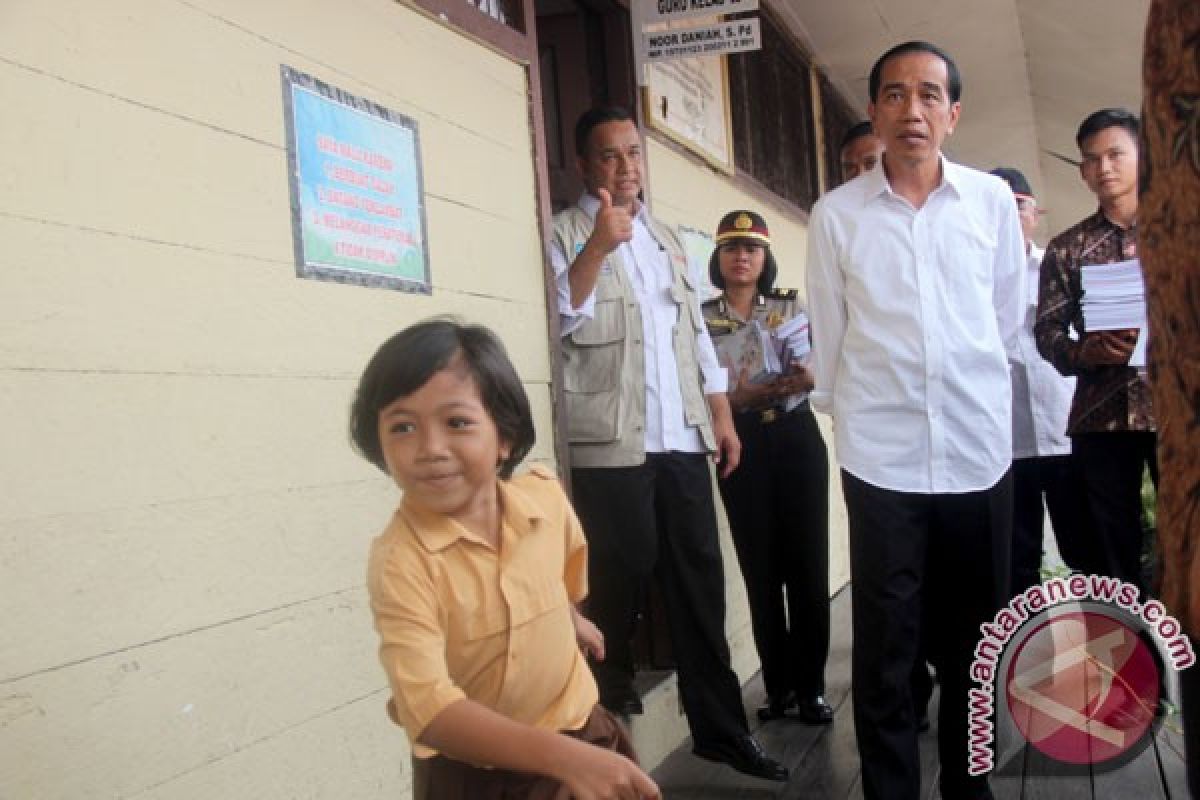 Presiden Jokowi pantau lahan terbakar di Ttumbang Nusa
