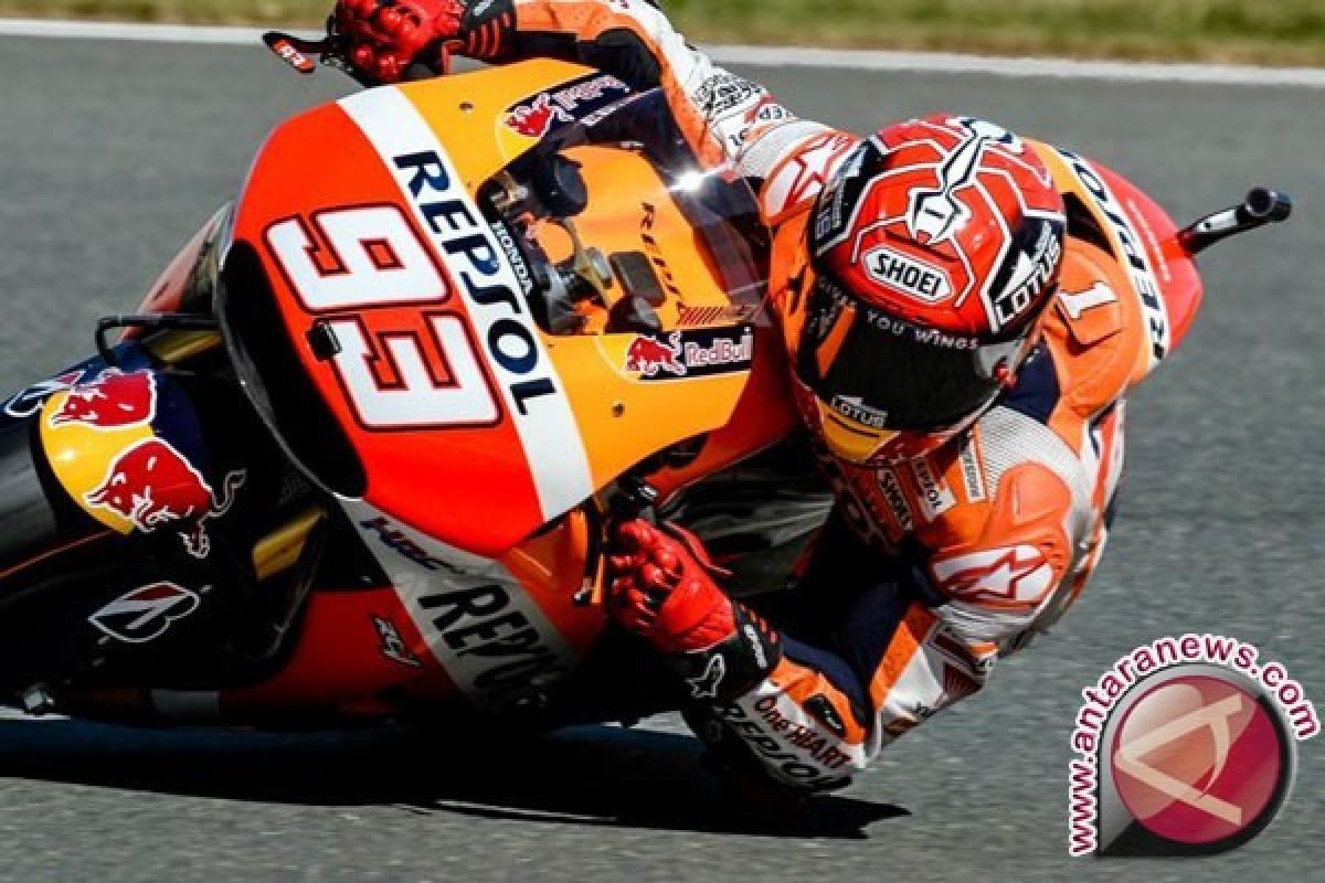 Penyebab Marquez nyaris kecelakan di GP Valencia