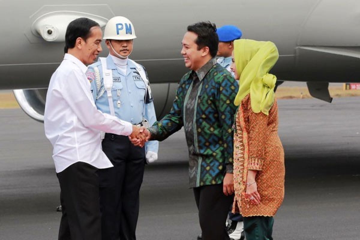 Presiden Jokowi Tiba di Lampung