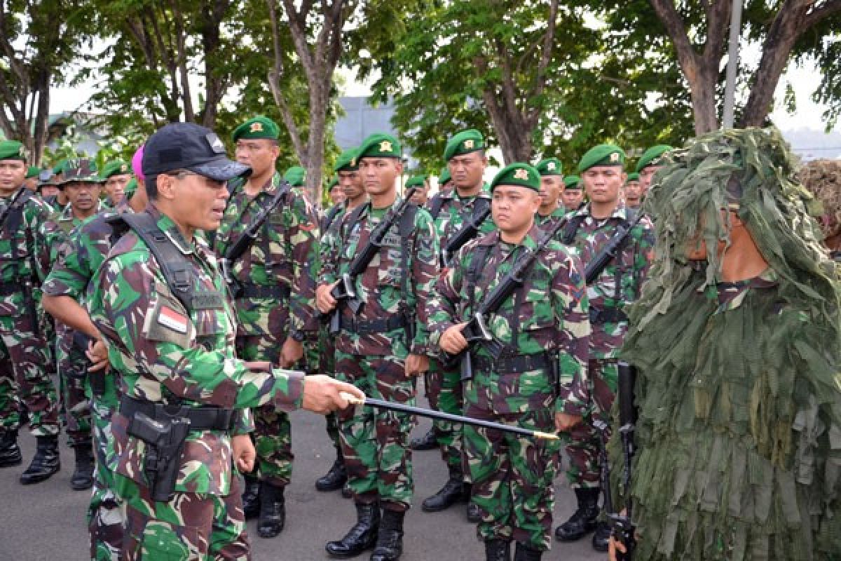 Danrem Gatam Pimpin Apel Pasukan Kunjungan Presiden 