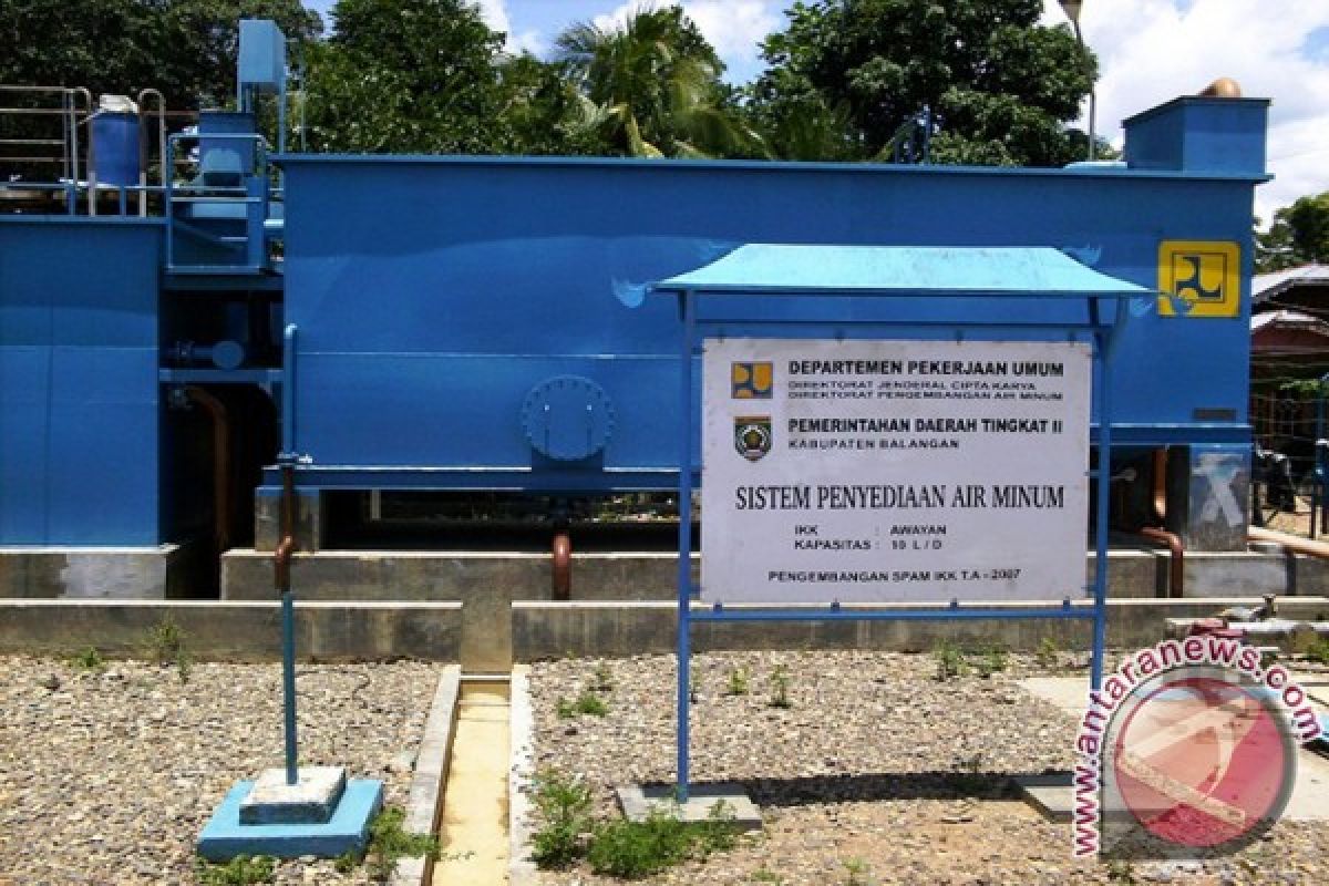 PDAM Balangan to replace water distribution system into intake well