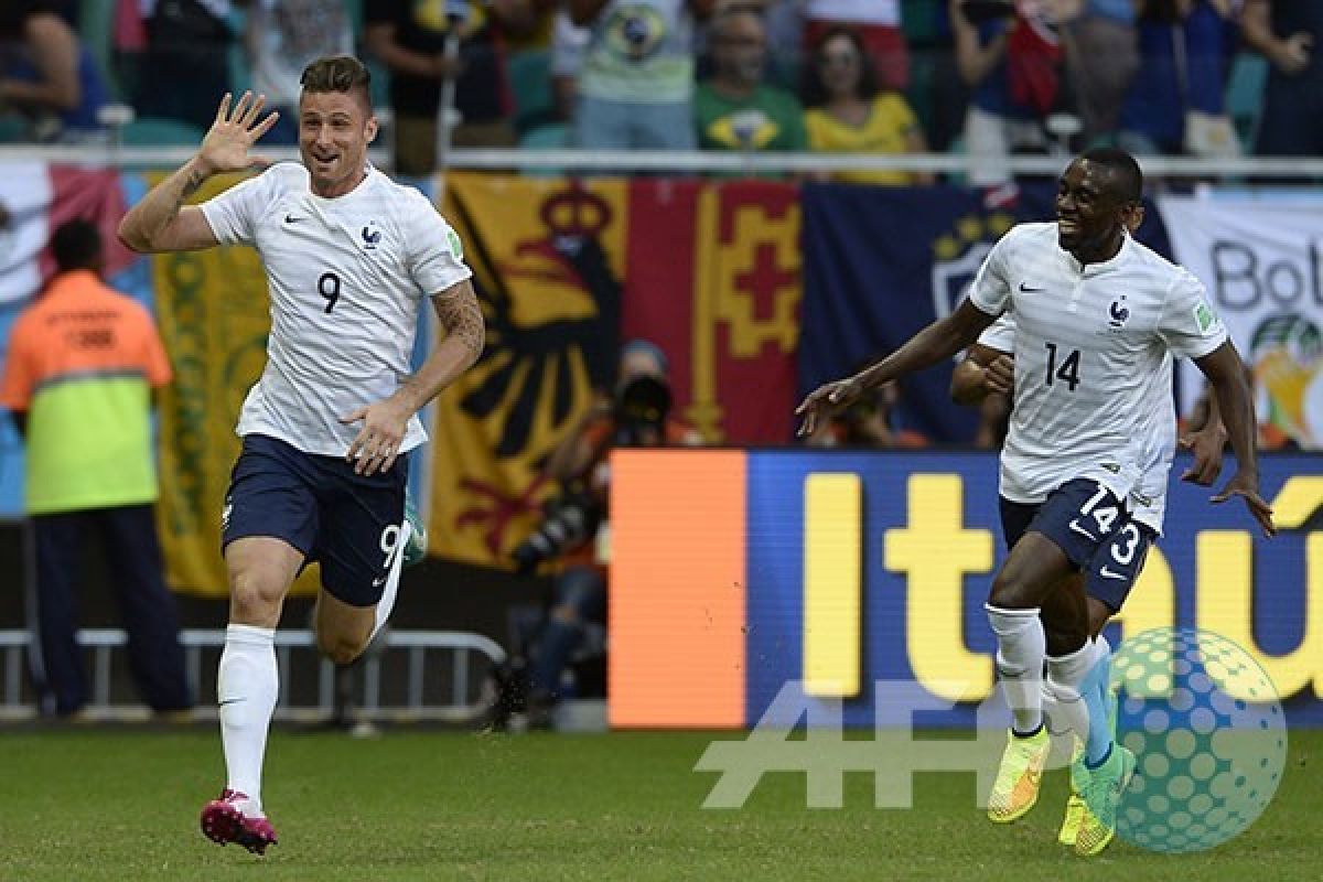 Jelang Piala Dunia, Prancis bungkam Irlandia 2-0