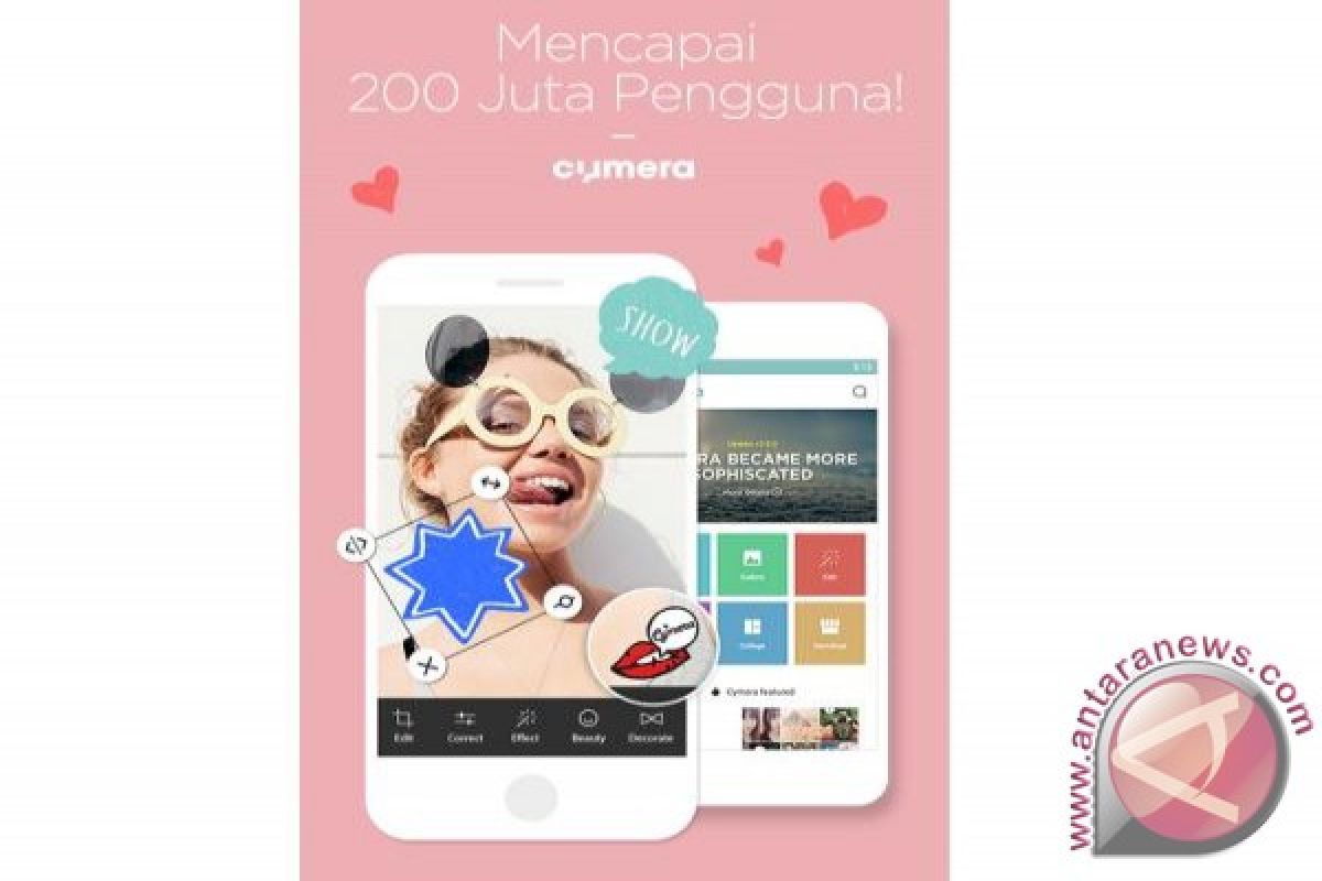 Cymera Raih Dua Ratus Juta Pengguna di Seluruh Dunia