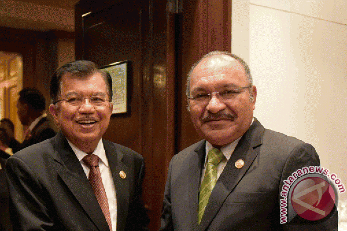 JK bertemu PM Papua Nugini di Manila