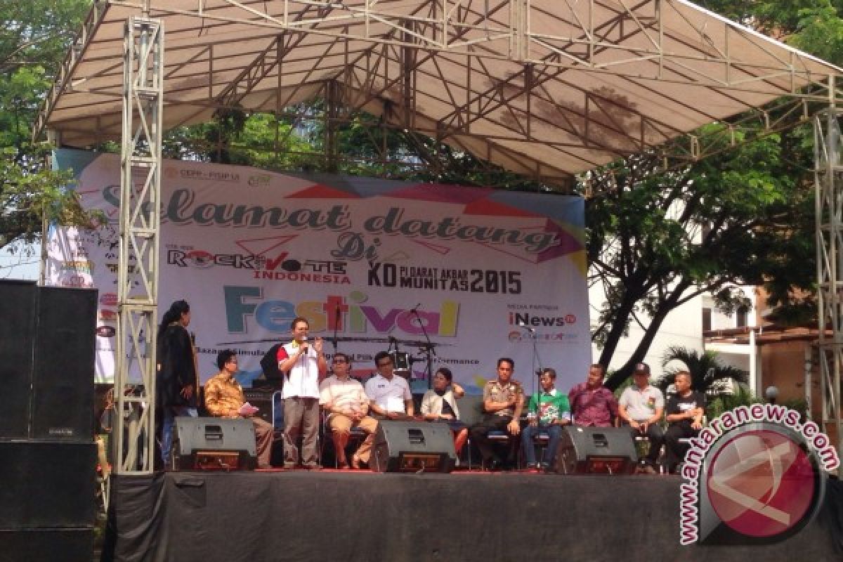Sosialisasikan Pilkada, UI gelar Rock The Vote Indonesia