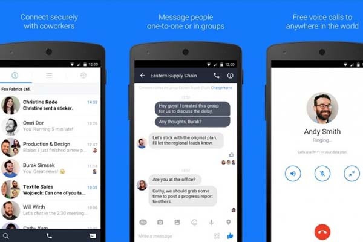 Facebook at Work kini hadir dalam aplikasi mobile