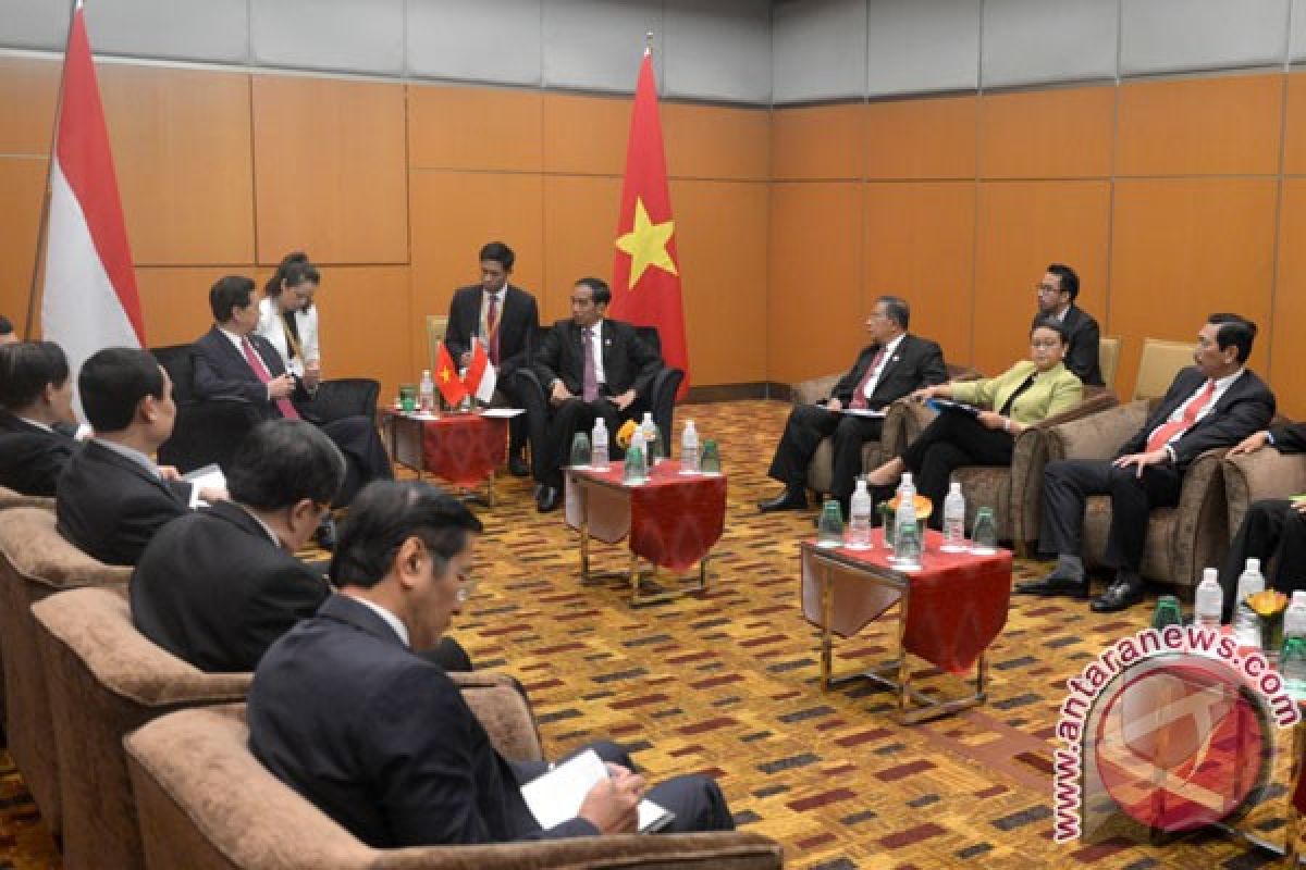 Presiden Jokowi berharap arus perdagangan RI-Vietnam meningkat