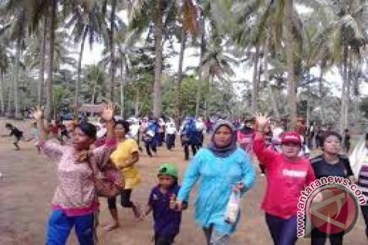 BPBD Banten Gelar Simulasi Tsunami Pesisir Lebak