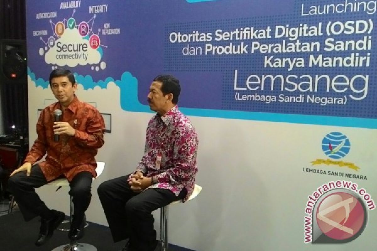 Lembaga Sandi Negara luncurkan otorisasi sertifikasi digital